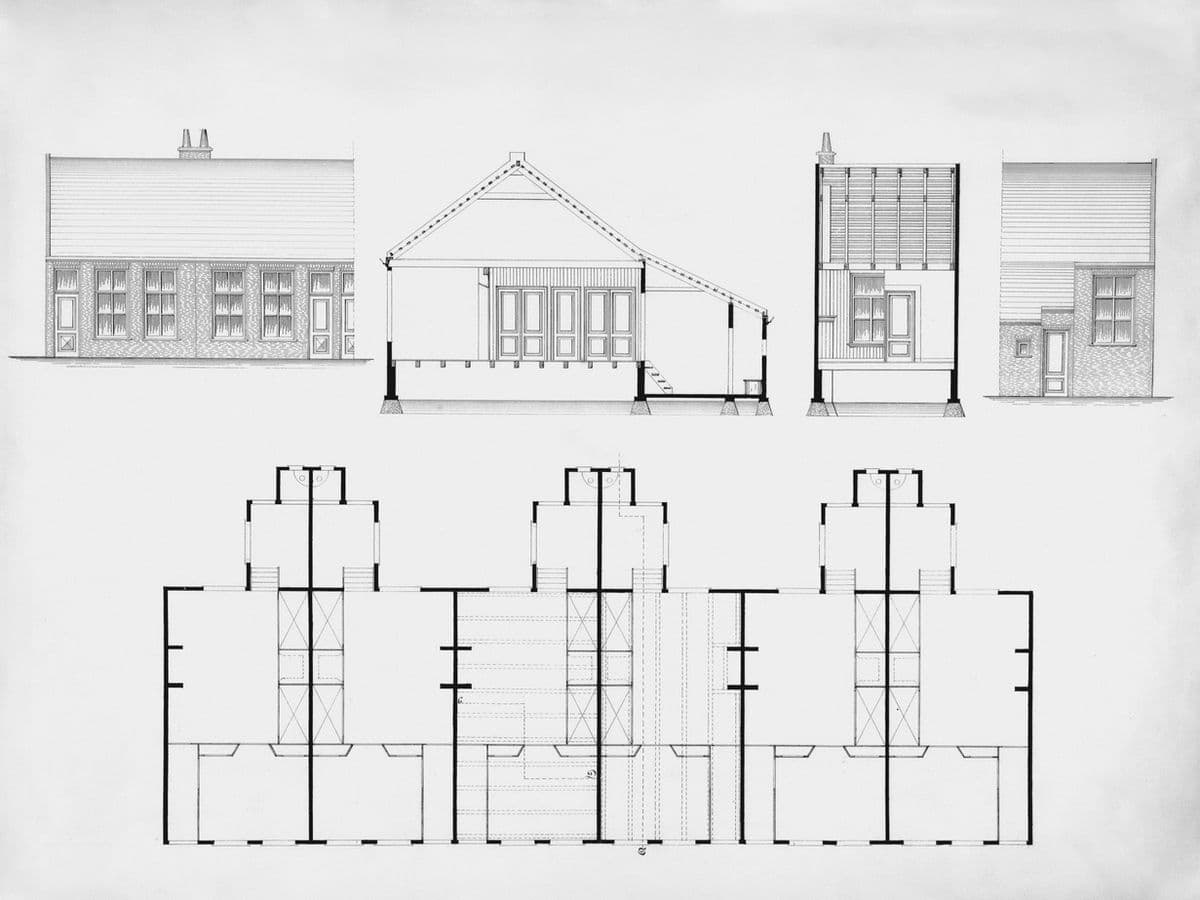 Building drawings and structural plans.